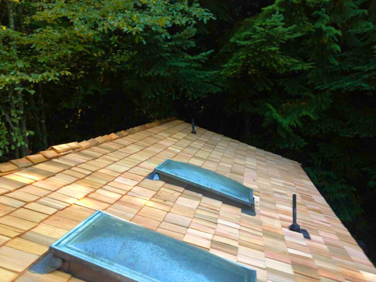 Cedar Shakes with 2 skylights in Vancouver